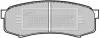 - Гальмівні колодки до дисків Toyota L\'cruiser 05/90-09 BORG & BECK BBP1514 (фото 2)