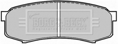 - Гальмівні колодки до дисків Toyota L\'cruiser 05/90-09 BORG & BECK BBP1514 (фото 1)