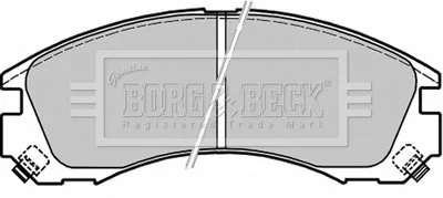 - Гальмівні колодки до дисків Mitsubishi Space Wagon 1998- BORG & BECK BBP1565