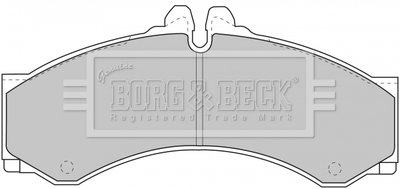 - Гальмівні колодки до дисків Mercedes R90 approved BORG & BECK BBP1589 (фото 1)