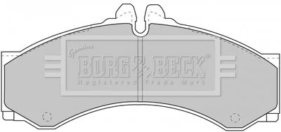 - Гальмівні колодки до дисків Mercedes R90 approved BORG & BECK BBP1589