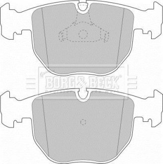 Комплект тормозных колодок, дисковый тормоз BORG & BECK BBP1595