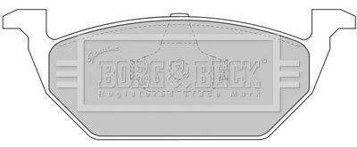 - Гальмівні колодки до дисків Audi A3 96-, VW Bora, Golf IV BORG & BECK BBP1618 (фото 1)