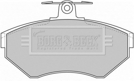 - Гальмівні колодки до дисків VW Golf, Polo 92-01 BORG & BECK BBP1620 (фото 1)