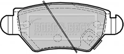 - Гальмівні колодки до дисків Vauxhall Astra/Zafira 1999- BORG & BECK BBP1687