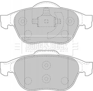 Комплект тормозных колодок, дисковый тормоз BORG & BECK BBP1731 (фото 1)