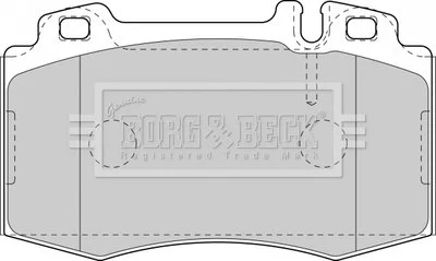 - Гальмівні колодки до дисків Mercedes ML430 series 99- BORG & BECK BBP1756