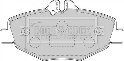- Гальмівні колодки до дисків Mercedes E,S class 02- BORG & BECK BBP1796 (фото 1)