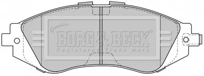 - Гальмівні колодки до дисків Daewoo Nubira 03- BORG & BECK BBP1881