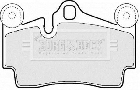 Тормозные колодки дисковые BORG & BECK BBP1972 (фото 1)