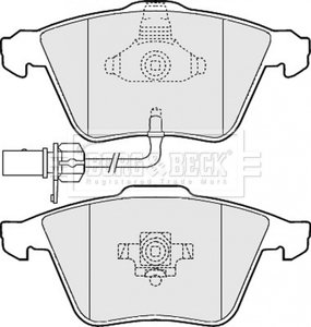 - Гальмівні колодки до дисків Audi A4 III Avant quattro 04- BORG & BECK BBP2013 (фото 1)