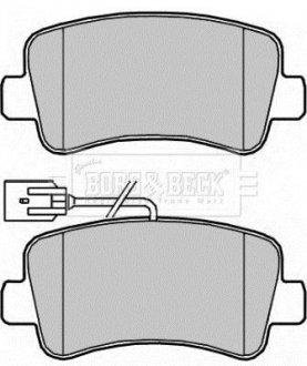 - Гальмівні колодки до дисків Vauxhall Movano 2.3CDTI 02/10- BORG & BECK BBP2267