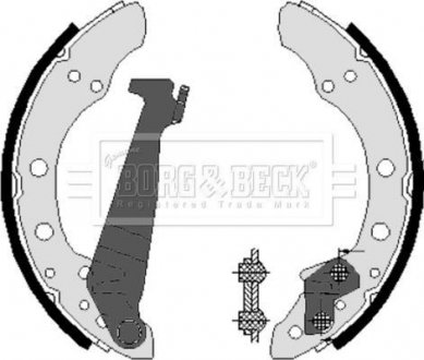 - Гальмівні колодки до барабанів VW Jetta,Passat R90 approved BORG & BECK BBS6225 (фото 1)