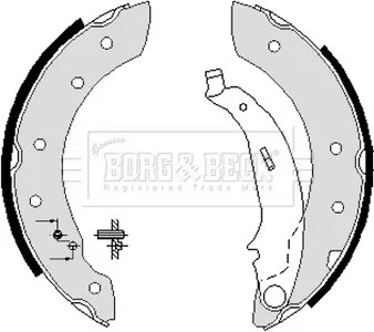 - Гальмівні колодки до барабанів Renault R90 approved BORG & BECK BBS6233