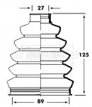- Пильовик привідного вала к-т Ford,Nissan,Vauxhall - Outer BORG & BECK BCB2358