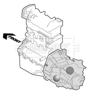- Опора двигуна BMW 3, 5, 7 series 86-05 BORG & BECK BEM3206