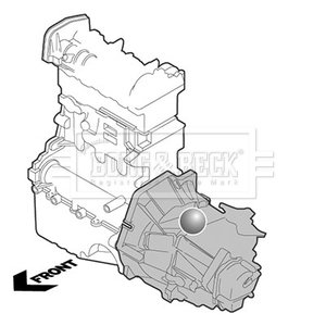 - Опора двигуна Ford Mondeo 00-07 BORG & BECK BEM4196 (фото 1)