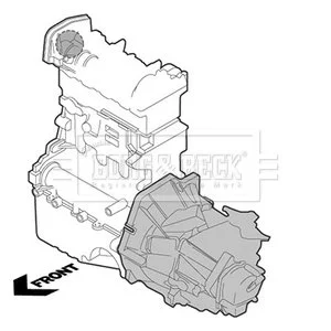 - Опора двигуна Nissan Qashqai 07- BORG & BECK BEM4233