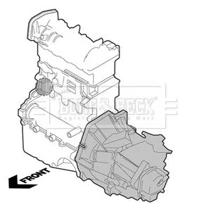 - Опора двигуна Ford C-Max II, 1.6TDCi 04- BORG & BECK BEM4280