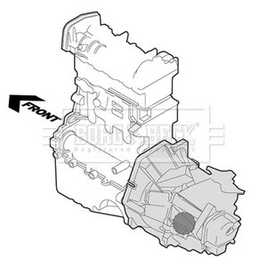 - Опора двигуна Audi A6 05-11 BORG & BECK BEM4356 (фото 1)