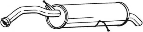 Глушник вихлопних газів кінцевий BOSAL 135-093