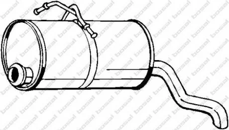 Глушник задній, 1,1-1,9 -15 BOSAL 135-225