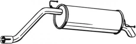 Глушник вихлопних газів кінцевий BOSAL 148-147