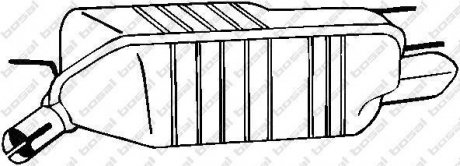 Глушитель выхлопных газов конечный BOSAL 185-403