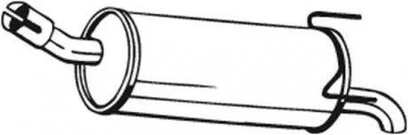 Глушник вихлопних газів кінцевий BOSAL 185-645