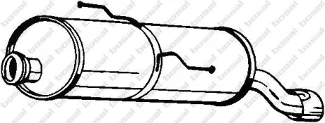 Глушник задня частина Peugeot 206 98-00 BOSAL 190359