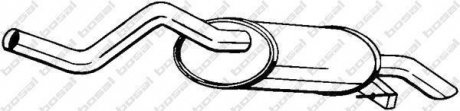 Глушник задня частина RENAULT CLIO II 00-05 (200-069) BOSAL 200069 (фото 1)