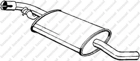 Глушник передній VW Caravelle T4 90-03, VW Multivan T4 92-03, VW Transporter T4 90-03 BOSAL 233-741