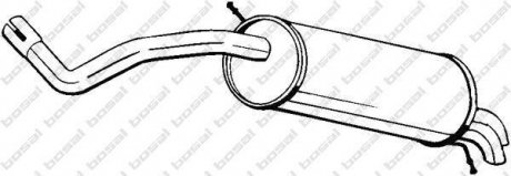 Глушитель выхлопных газов конечный BOSAL 278-033
