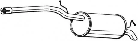 Глушник задній, 1.6, 2.0 TDI 04- BOSAL 280-161