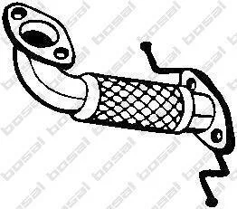 Фото труба вихлопного газу BOSAL 703-123 Труба вихлопного газу BOSAL 703-123