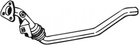Труба выхлопная AUDI A4 04-08 (800-055) BOSAL 800055 (фото 1)