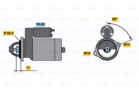 Стартер реставрація BOSCH 0001108123