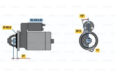 Стартер реставрація BOSCH 0001109315