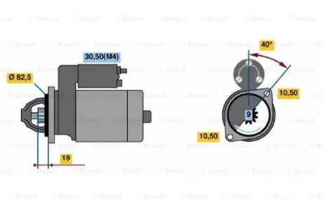 Стартер реставрація BOSCH 0001218722