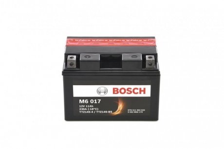 Мотоциклетна акумуляторна батарея AGM 12V 11 А*год 230А - кратн. 4 шт BOSCH 0092M60170 (фото 1)