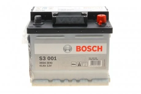 Акумулятор 41Ah-12v (S3001) (207x175x175),R,EN360 !КАТ-20% BOSCH 0092S30010