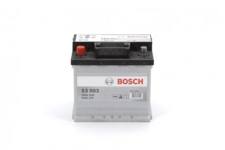 Аккумулятор 45Ah-12v (S3003) (207x175x190),L,EN400 BOSCH 0092S30030