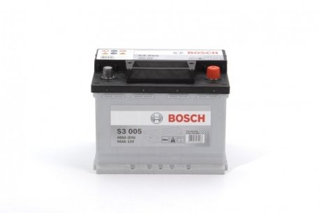 Аккумулятор 56Ah-12v (S3005) (242x175x190),R,EN480 BOSCH 0092S30050 (фото 1)
