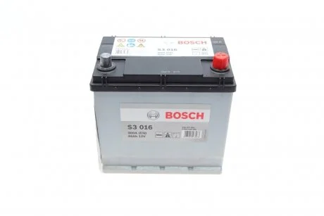 Аккумулятор S3, 45Ah, En300, правый "+", 219x135x225 (ДхШхВ) BOSCH 0 092 S30 160