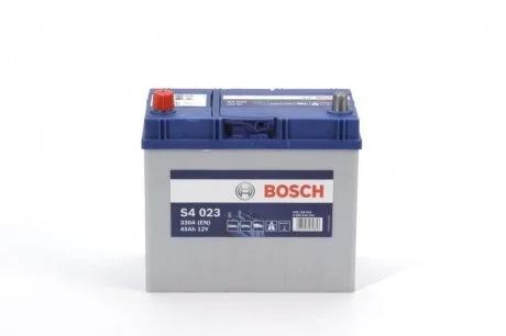 Акумулятор 45Ah-12v (S4023) (238x129x227),L,EN330(Азія) !КАТ. -10% BOSCH 0 092 S40 230