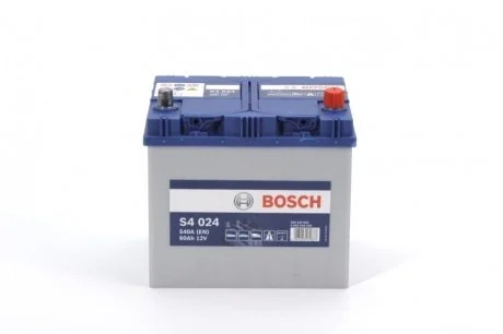 Аккумулятор 60Ah-12v (S4024) (232x173x225),R,EN540 BOSCH 0092S40240