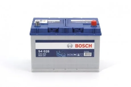 Акумулятор 95Ah-12v (S4028) (306x173x225),R,EN830(Азія)) BOSCH 0092S40280