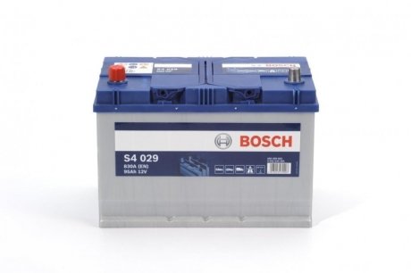 Аккумулятор 95Ah-12v (S4029) (306x173x225),L,EN830(Азия) BOSCH 0092S40290