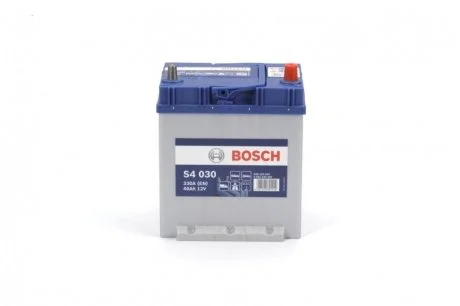 Акумулятор (J) S4 Silver 40Ah, EN330 правий "+" 187x127x227(ДхШхВ) Japan BOSCH 0 092 S40 300