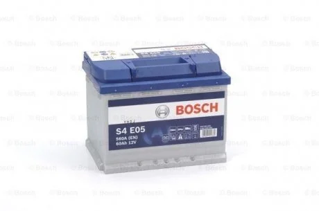 Аккумулятор S4 EFB 60 Ah, EN 560 правый &quot;+&quot; 242x175x190 (ДхШхВ) с-ма START-STOP BOSCH 0 092 S4E 050 (фото 1)